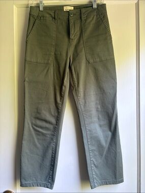 Sanctuary Olive Straight-Leg Capri Pants